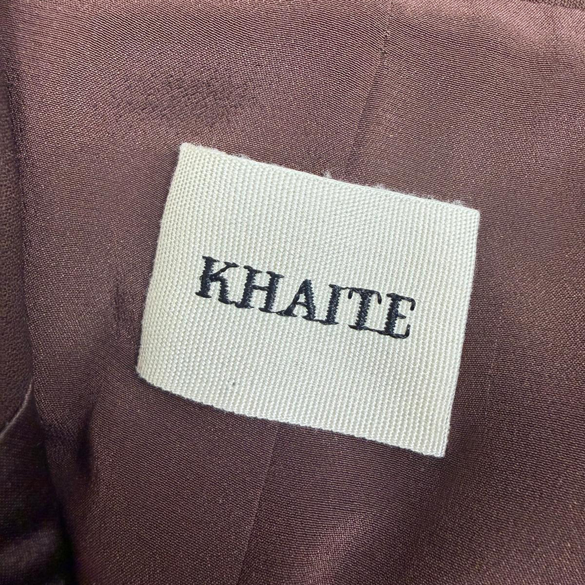 Khaite Oversized Johnson Blazer in Brown Viscose