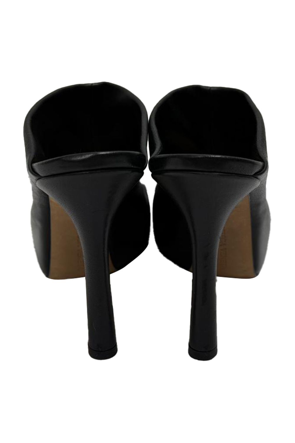  Bottega Veneta Bold Platform Mules in Black Leather