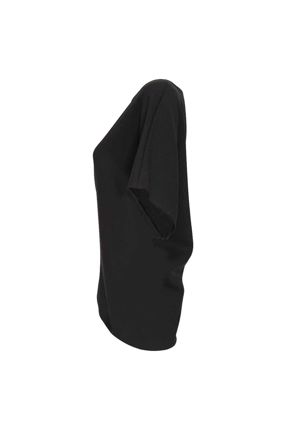 The Row Blouse in Black Virgin Wool