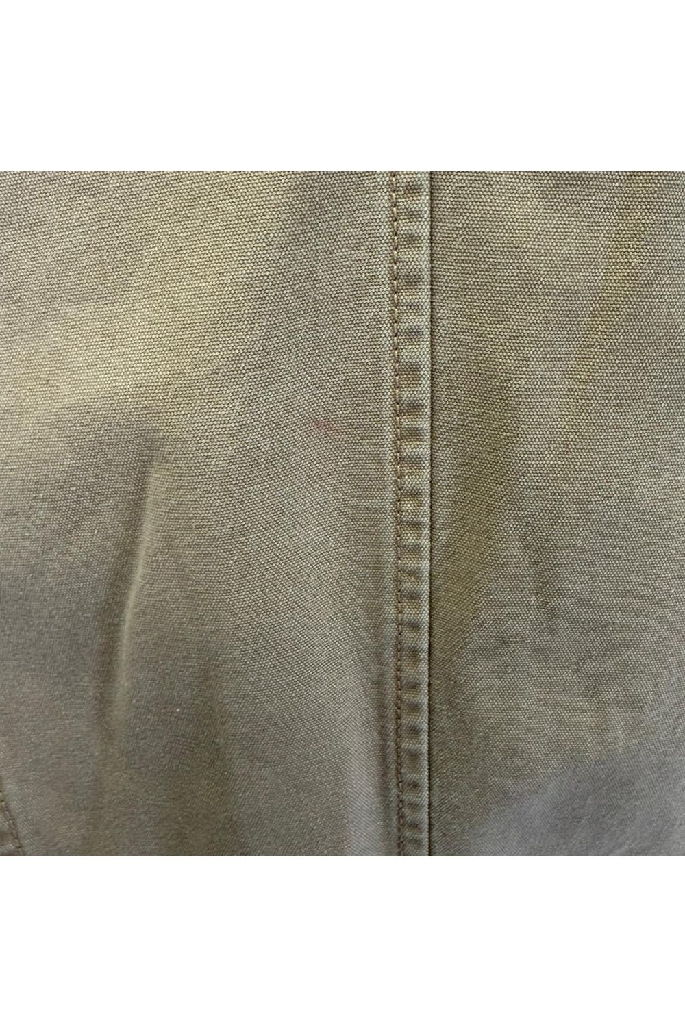  Chanel Zip-Up Denim Jacket in Brown Cotton