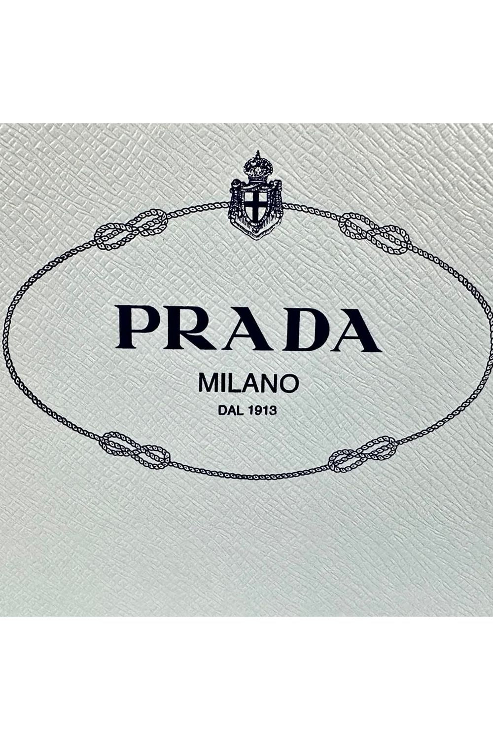 Prada Croc-Embossed Slide Flat Sandals in Brown Leather