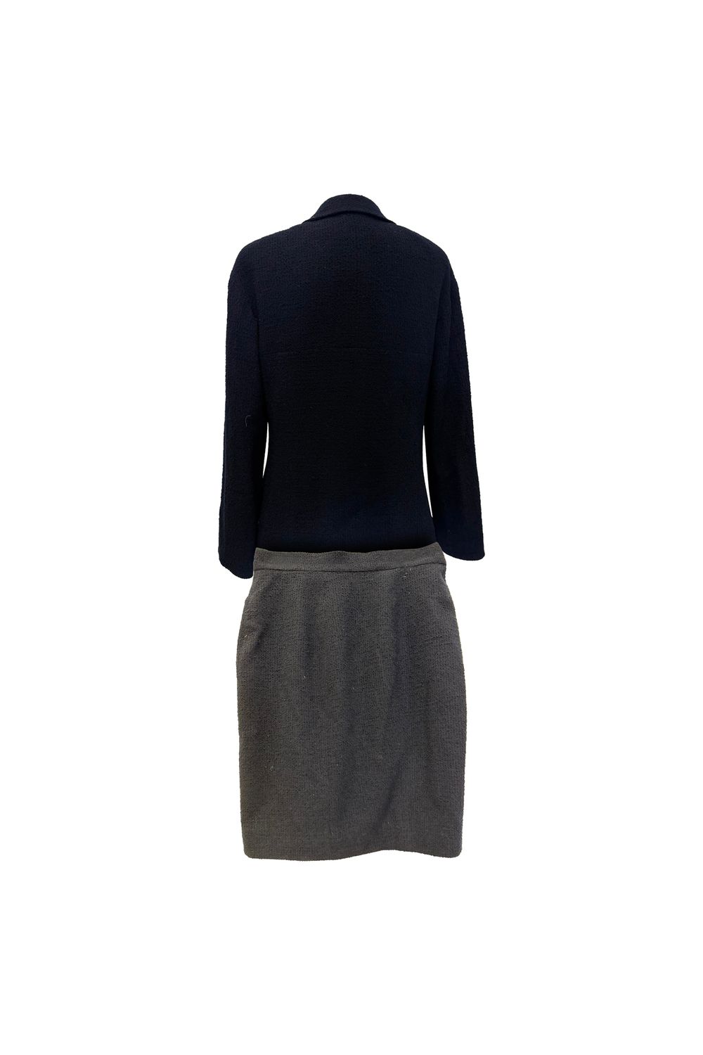 Chanel Evening Jacket and Skirt in Navy Blue Wool