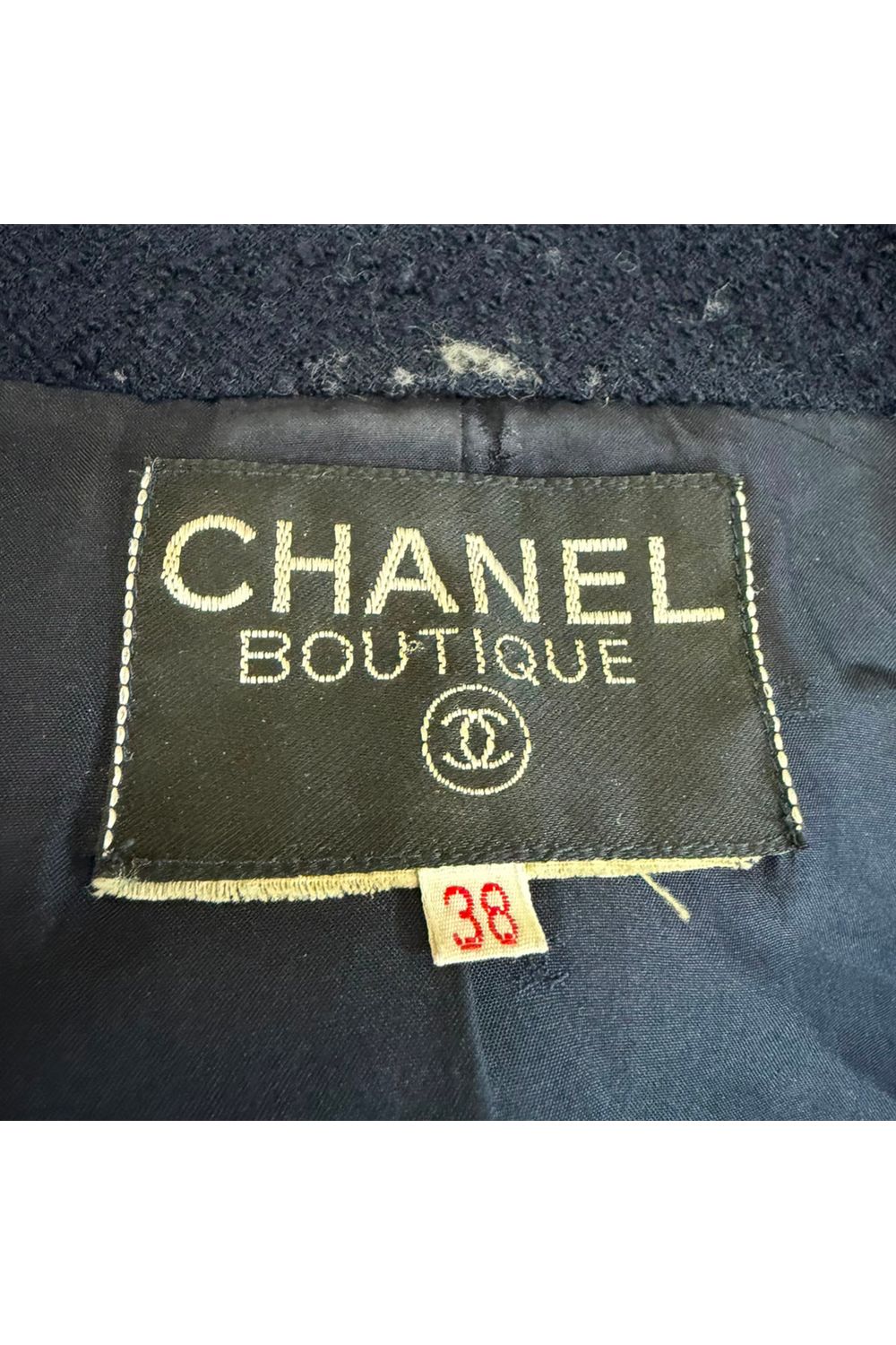 Chanel Evening Jacket and Skirt in Navy Blue Wool