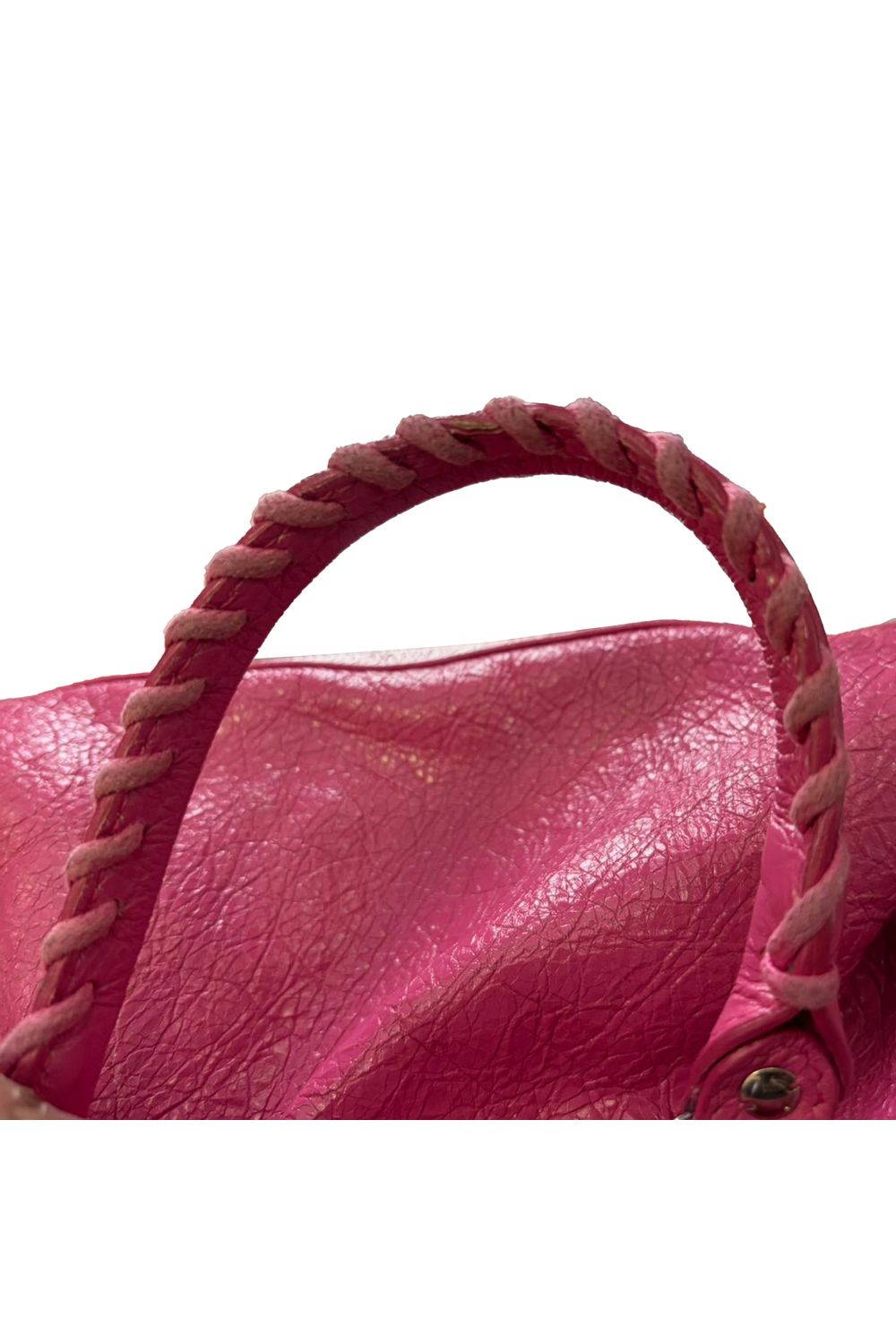 Balenciaga Small Classic City Studs Bag in Pink Leather