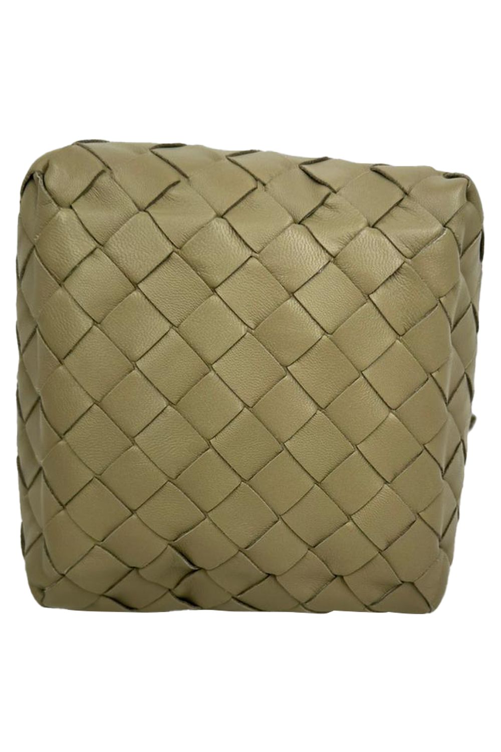  Bottega Veneta Small Intrecciato Bucket Bag in Olive Lamb Leather