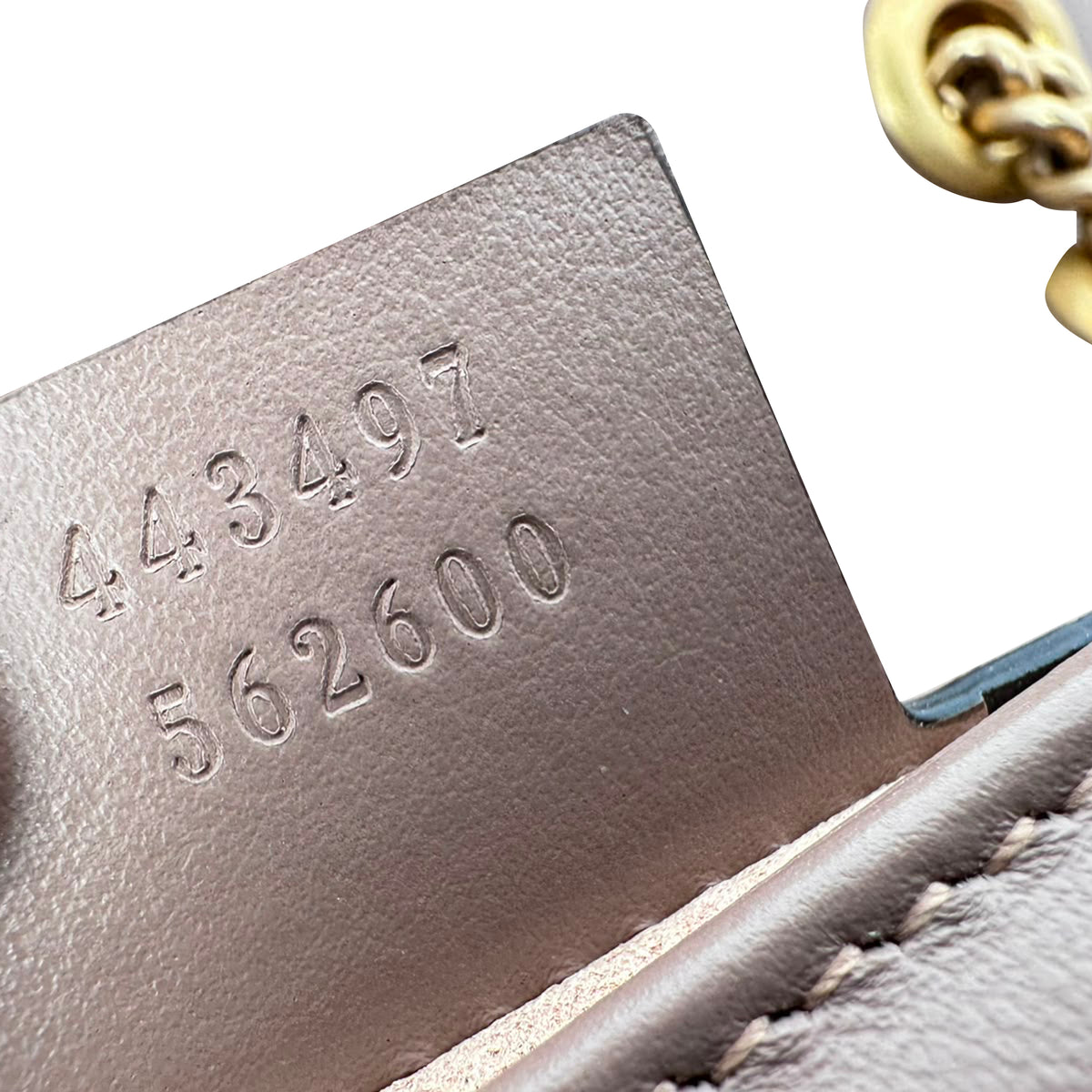 Gucci Medium GG Marmont Crossbody Bag in Tan Leather