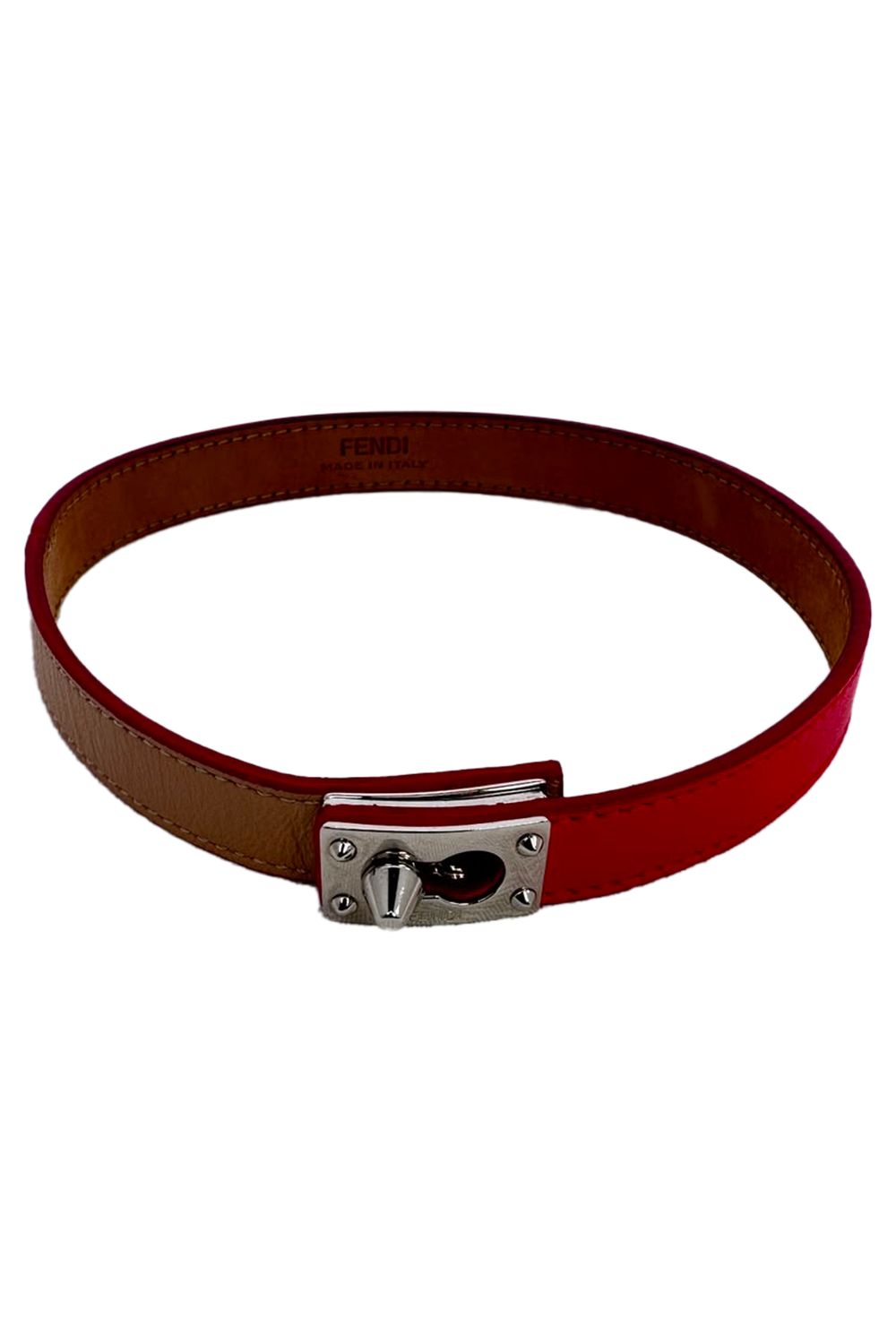  Fendi Double Wrap Bracelet in Multicolor Leather
