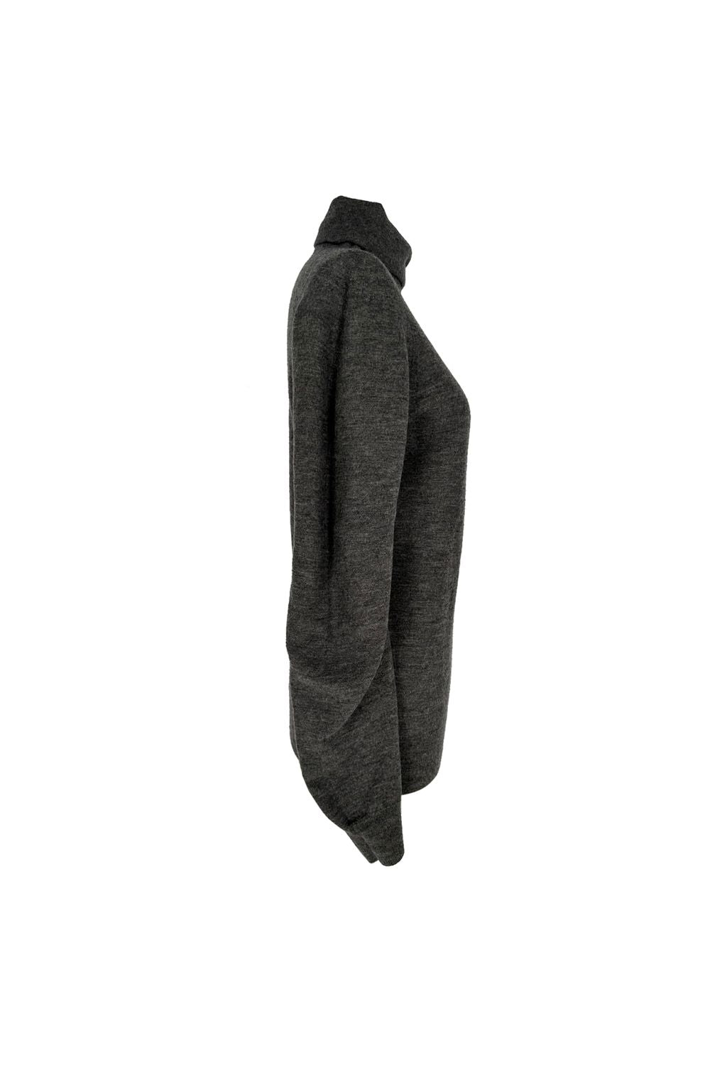 Celine Turtleneck Sweater in Grey Cashmere 
