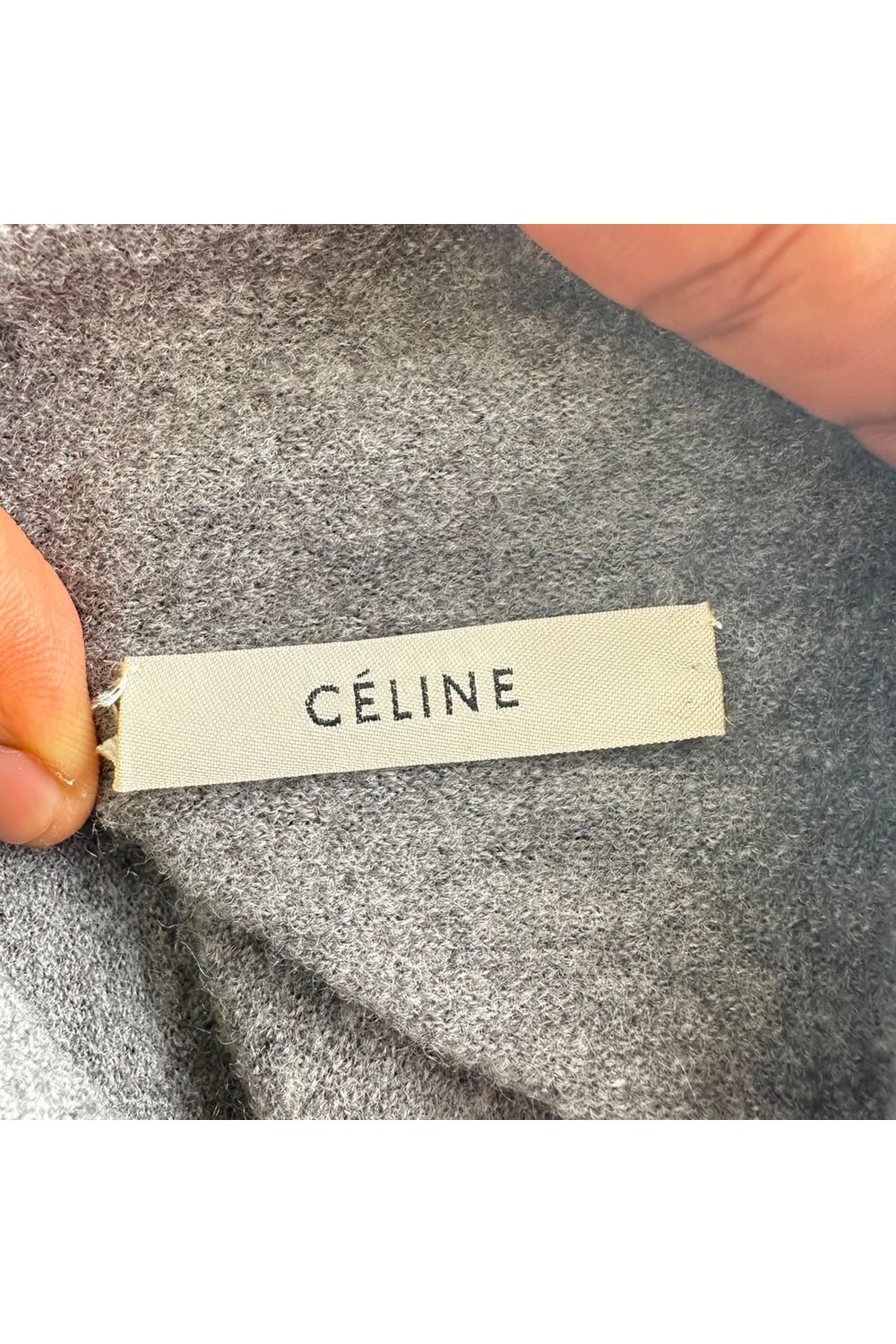 Celine Turtleneck Sweater in Grey Cashmere 