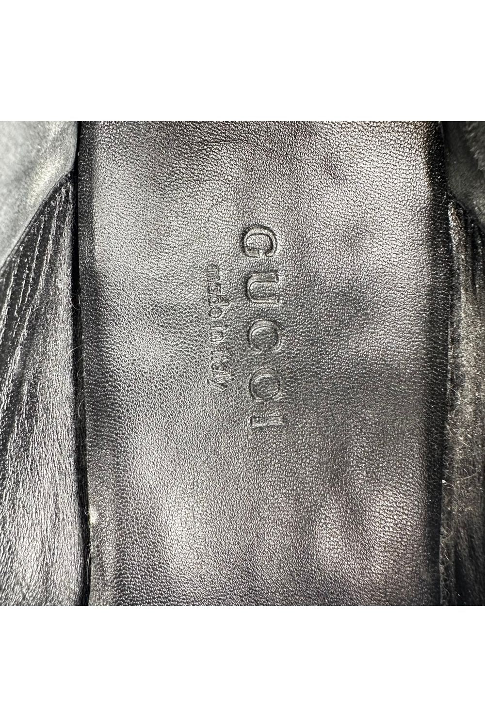 Gucci Horsebit Loafers in Black Calf Leather
