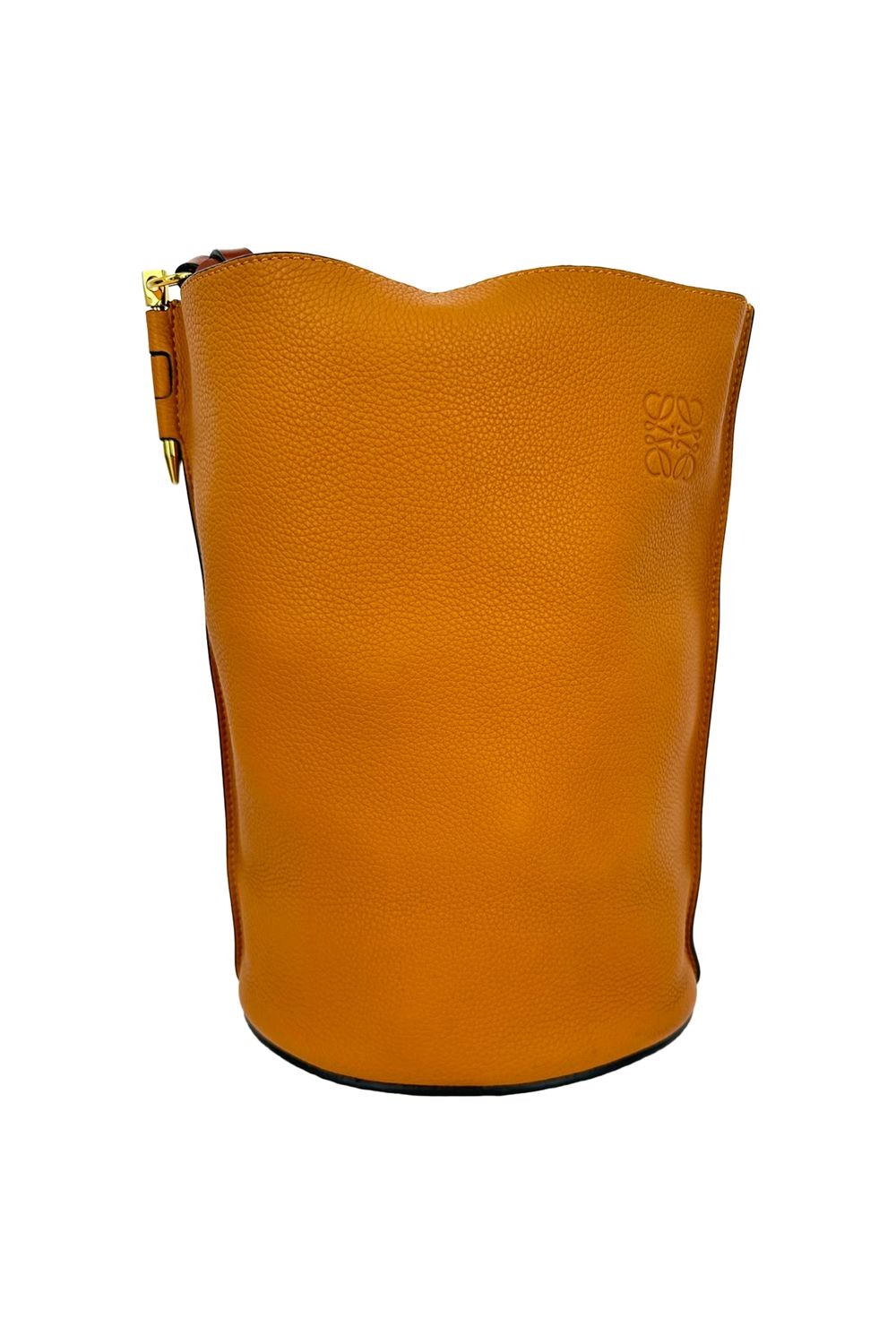 Loewe Gate Bucket Bag in Camel Leather