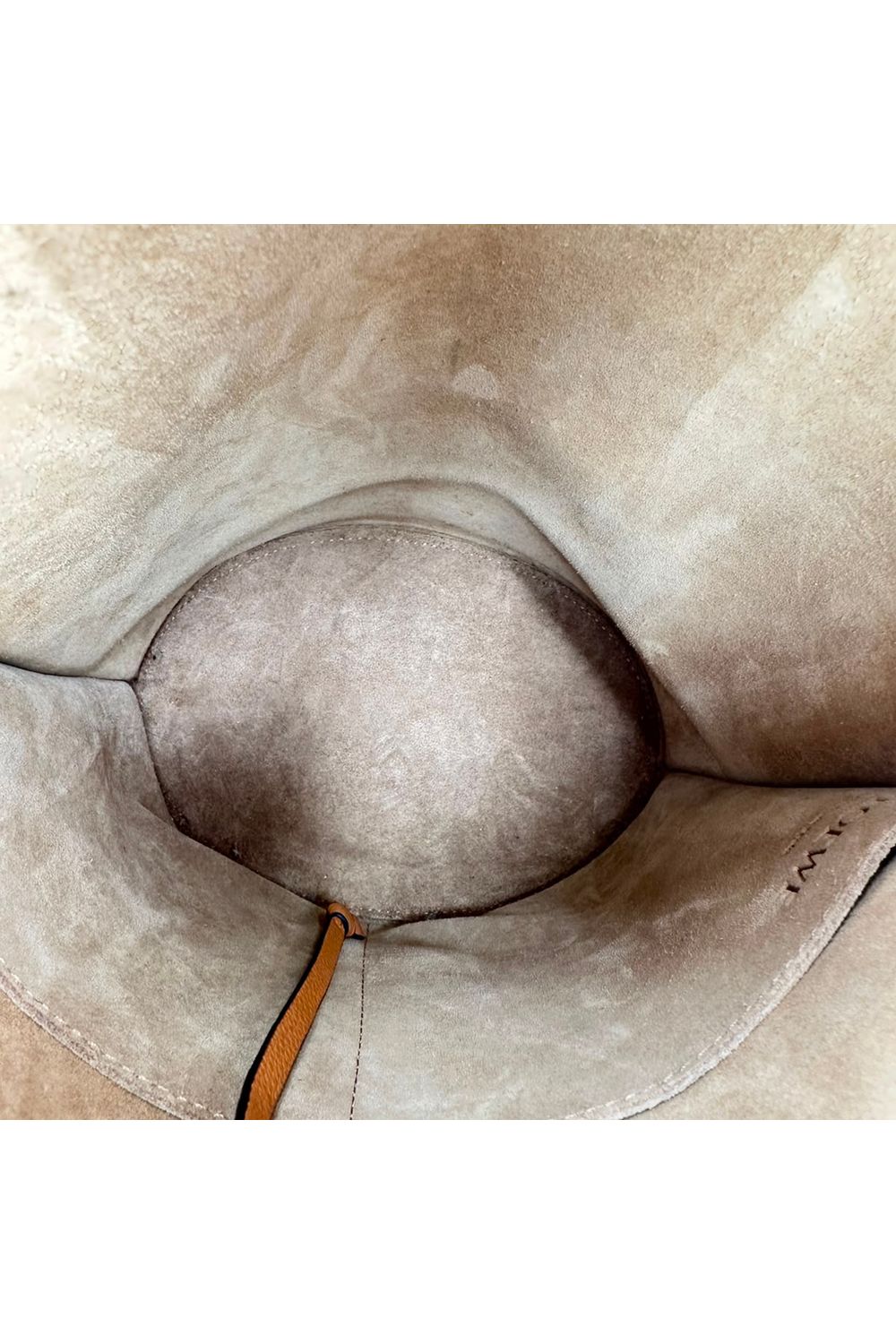 Loewe Gate Bucket Bag in Camel Leather