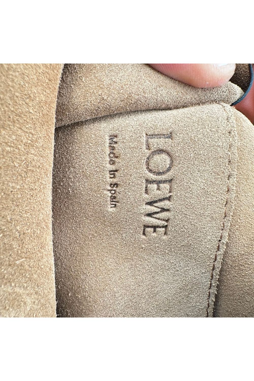 Loewe Gate Bucket Bag in Camel Leather
