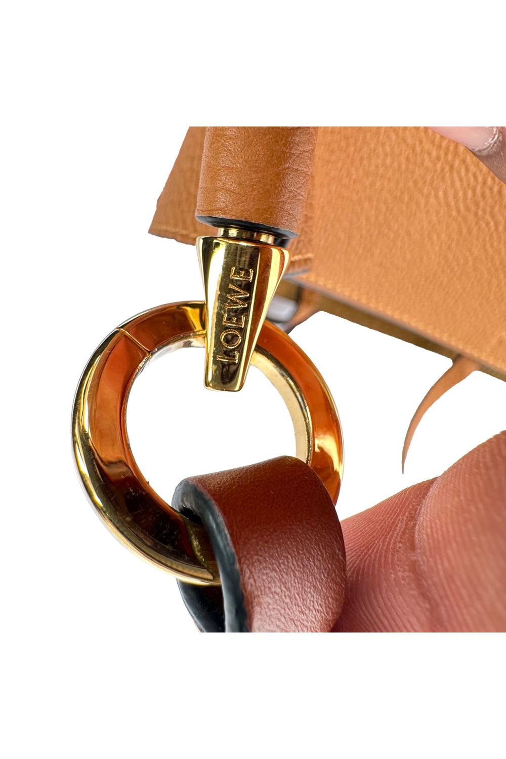 Loewe Gate Bucket Bag in Camel Leather