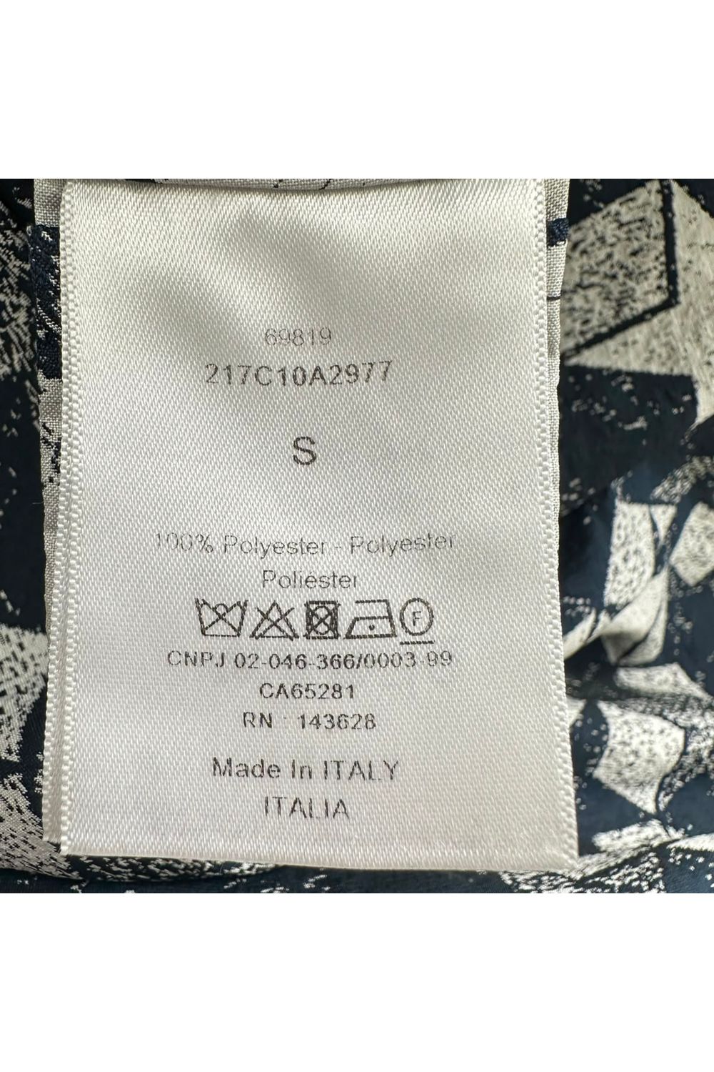  Dior Star Motif Hooded Anorak Jacket in Navy Blue Polyester