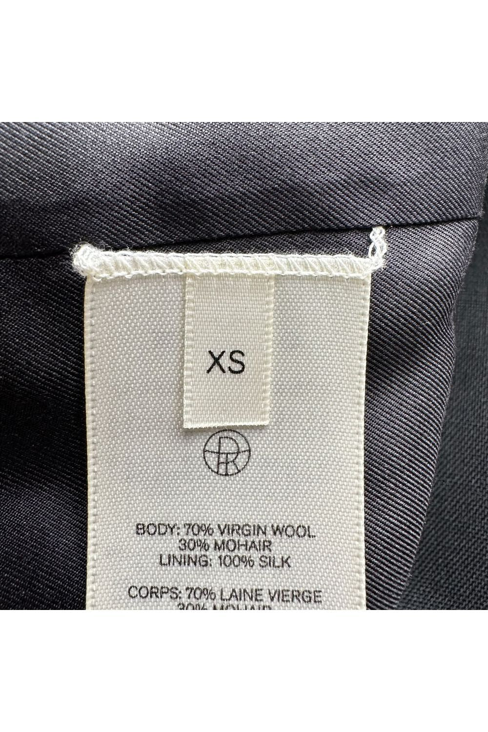The Row Single-breasted Blazer in Black Wool
