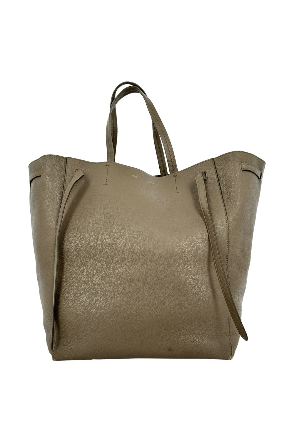 Celine Cabas Phantom Tote Bag in Grey Leather