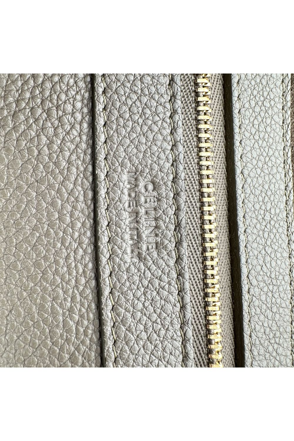 Celine Cabas Phantom Tote Bag in Grey Leather