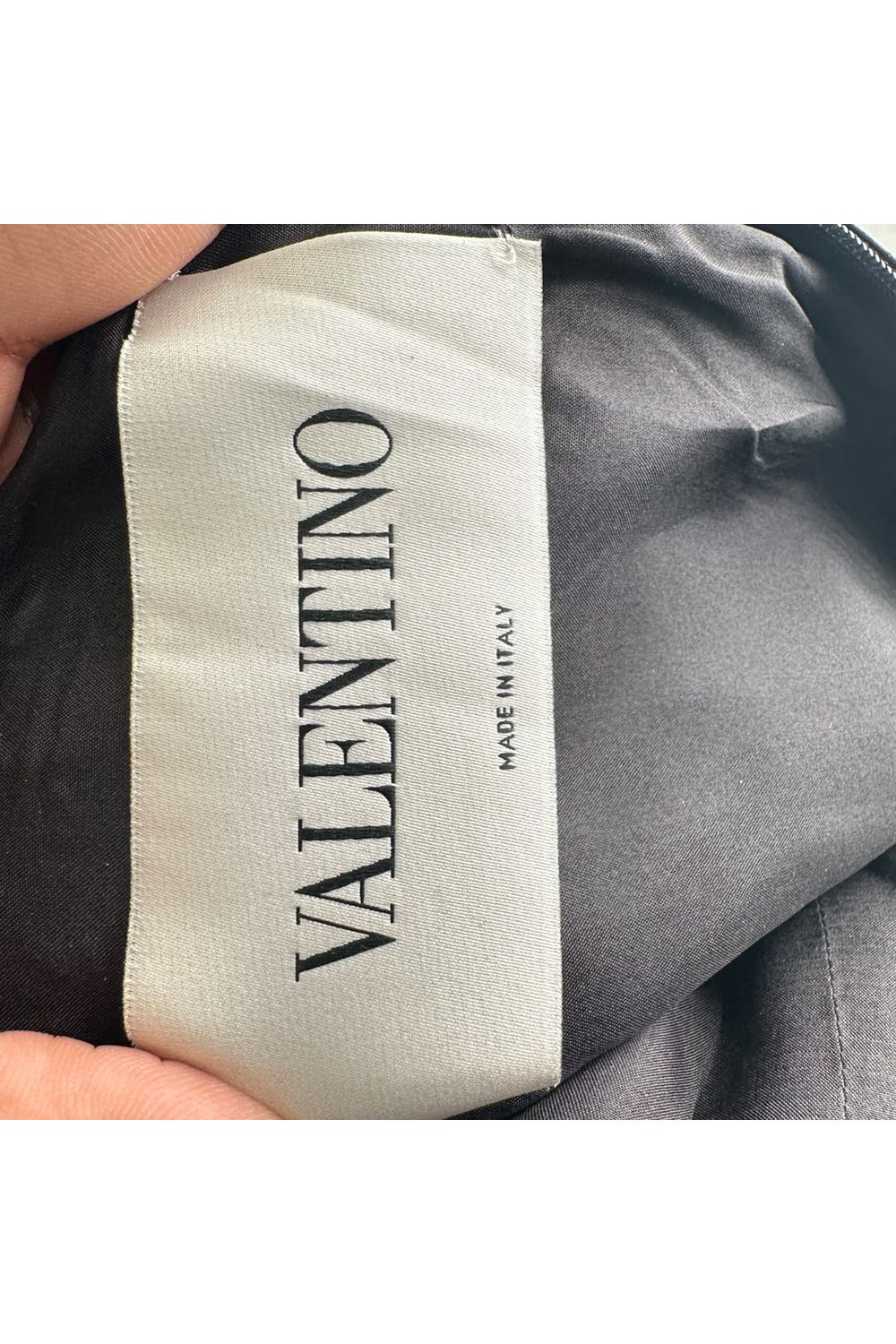 Valentino Garavani Bow-Detailed Cutout Crepe Mini Dress in Black Silk