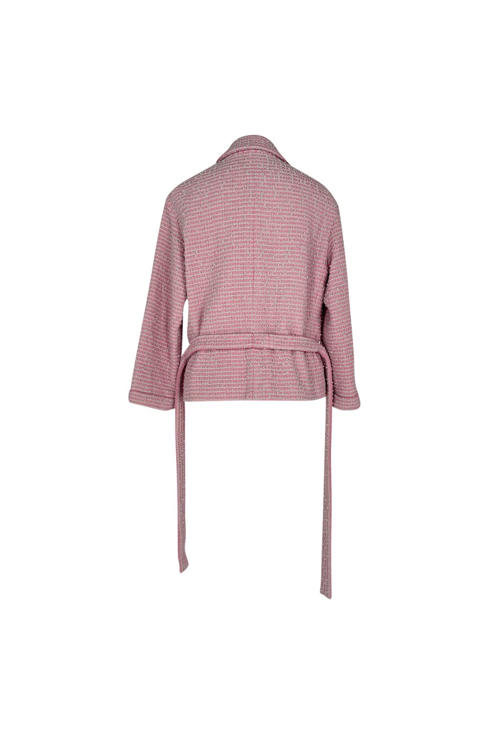 Chanel Tweed Jacket in Pink Cotton