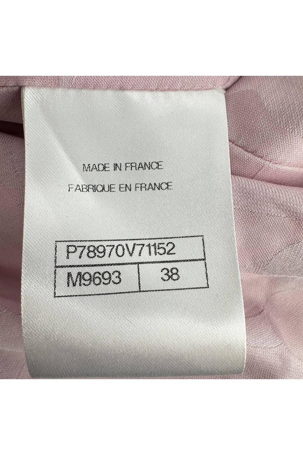 Chanel Tweed Jacket in Pink Cotton