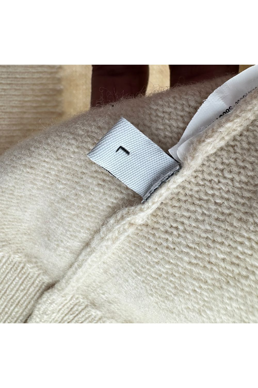 Loewe Asymmetric Deer Sweater in Beige Wool