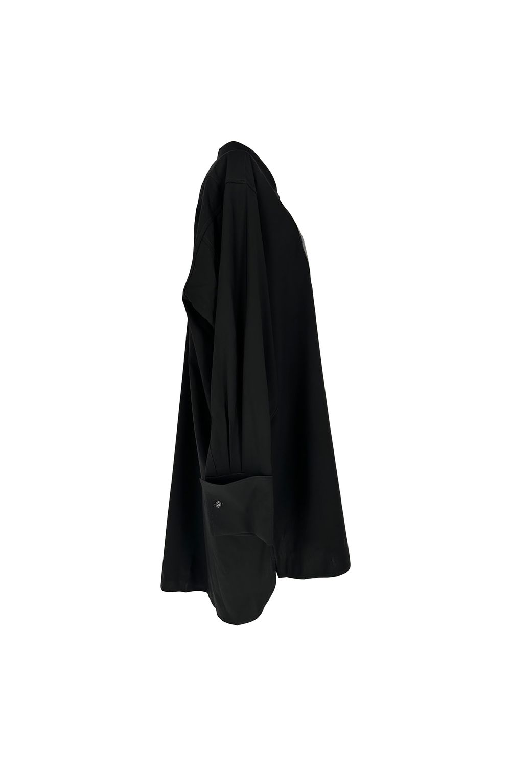 Loewe Button Down Mini Dress in Black Wool