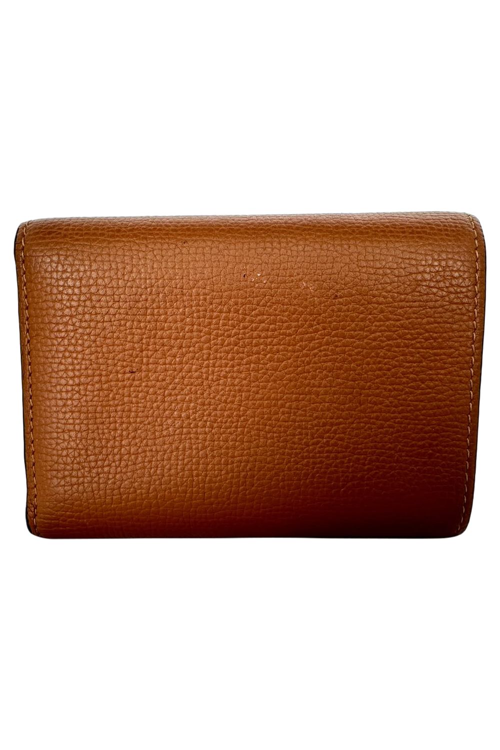  Loewe Anagram Small Vertical Wallet in Brown Calfskin Leather
