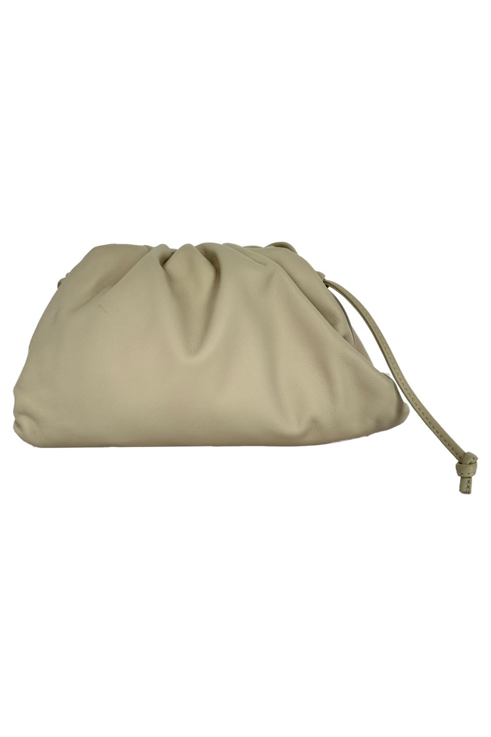 Bottega Veneta The Mini Pouch in Ivory Leather