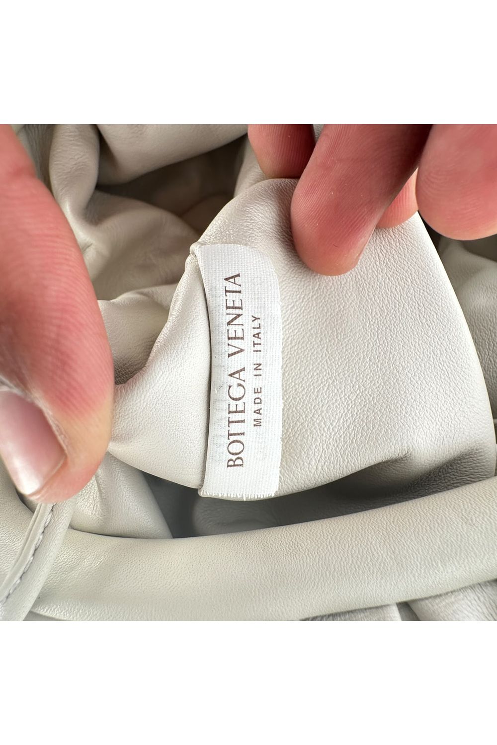 Bottega Veneta The Mini Pouch in Ivory Leather