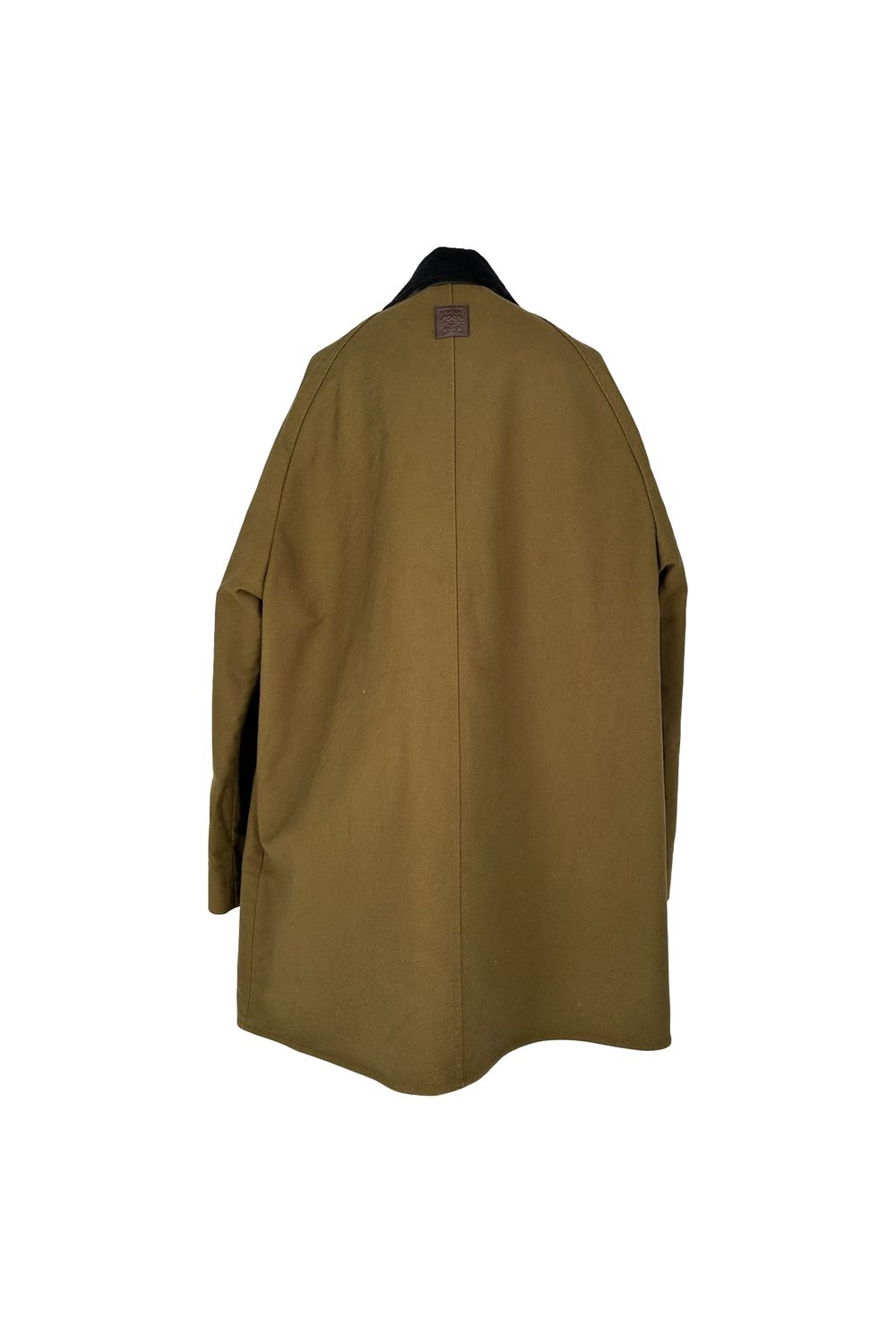 Loewe Trapeze Utility Jacket in Olive Cotton