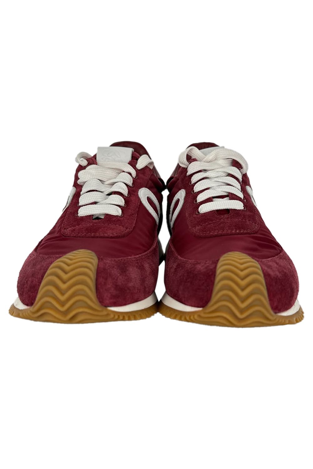  Loewe Flow Runner Sneakers in Burgundy Suede 