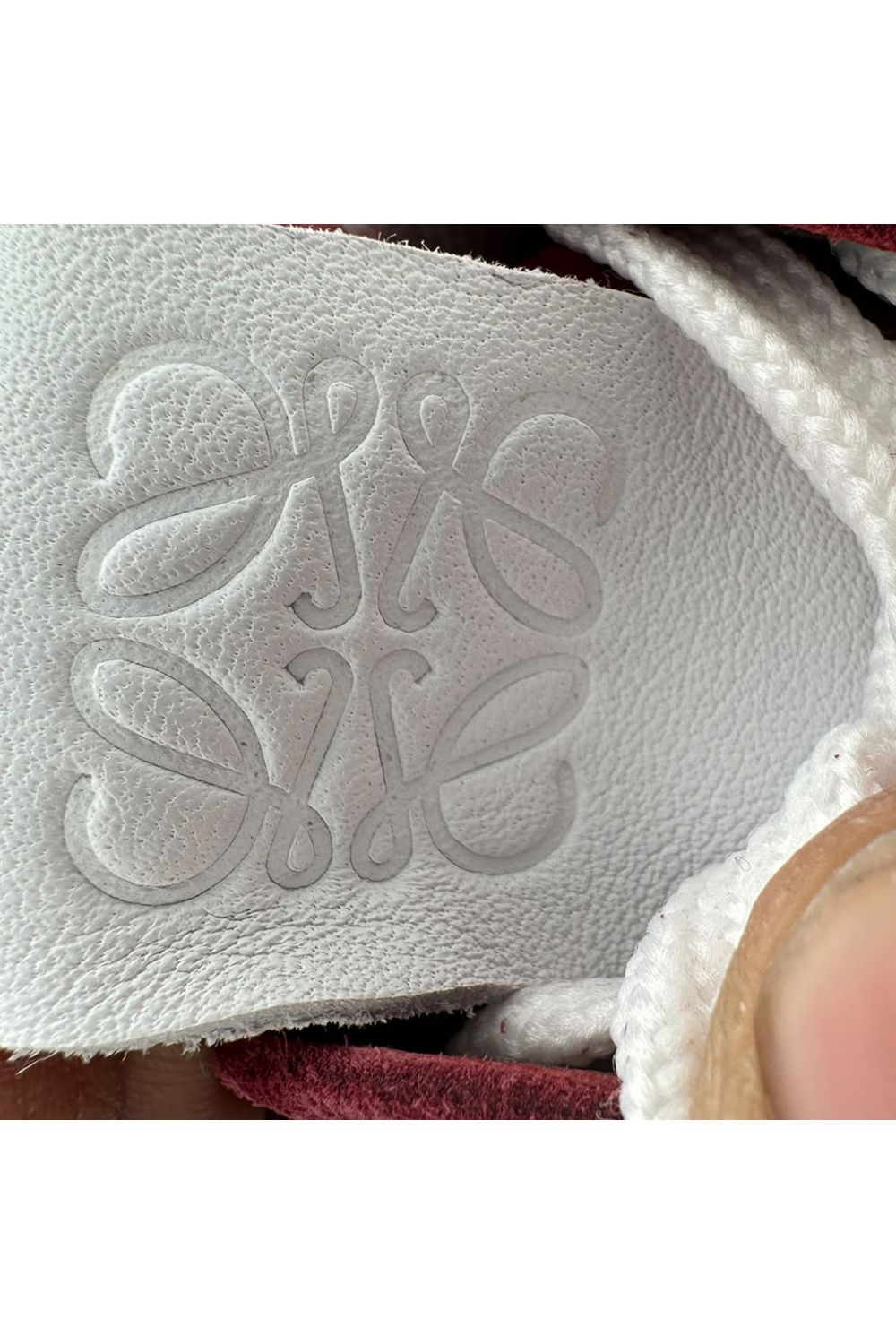  Loewe Flow Runner Sneakers in Burgundy Suede 