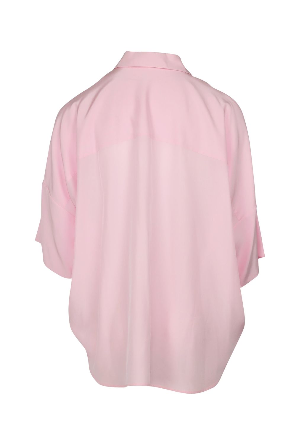 Jil Sander Crepe de Chine Shirt in Pink Silk