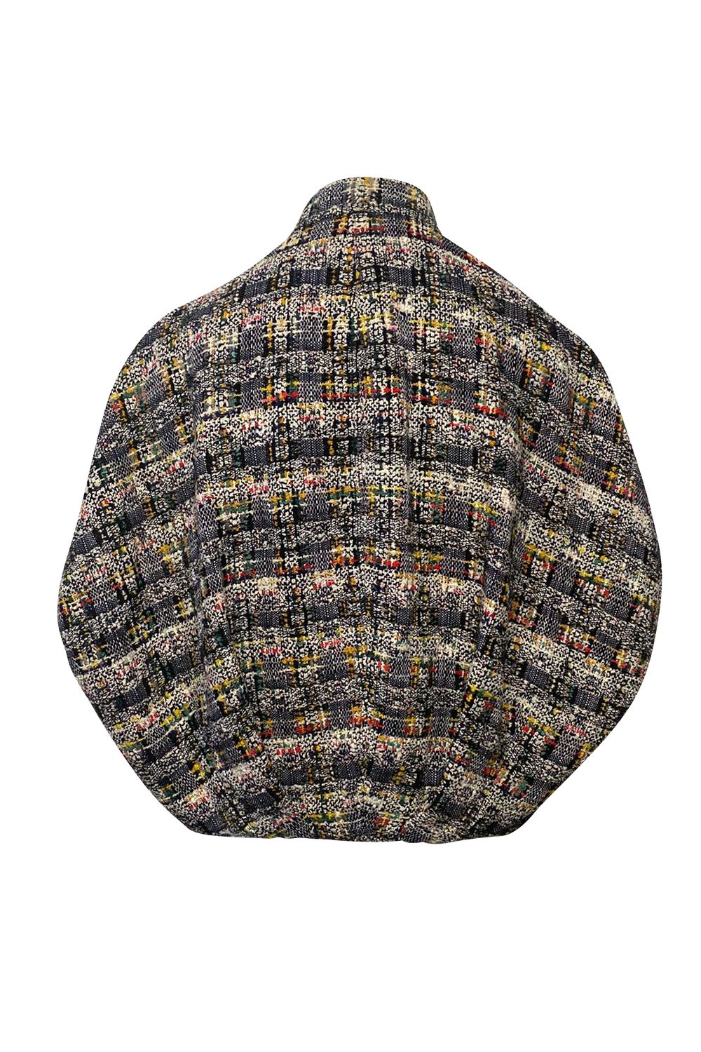 Alexander McQueen Cocoon Tweed Jacket in Multicolor Cotton