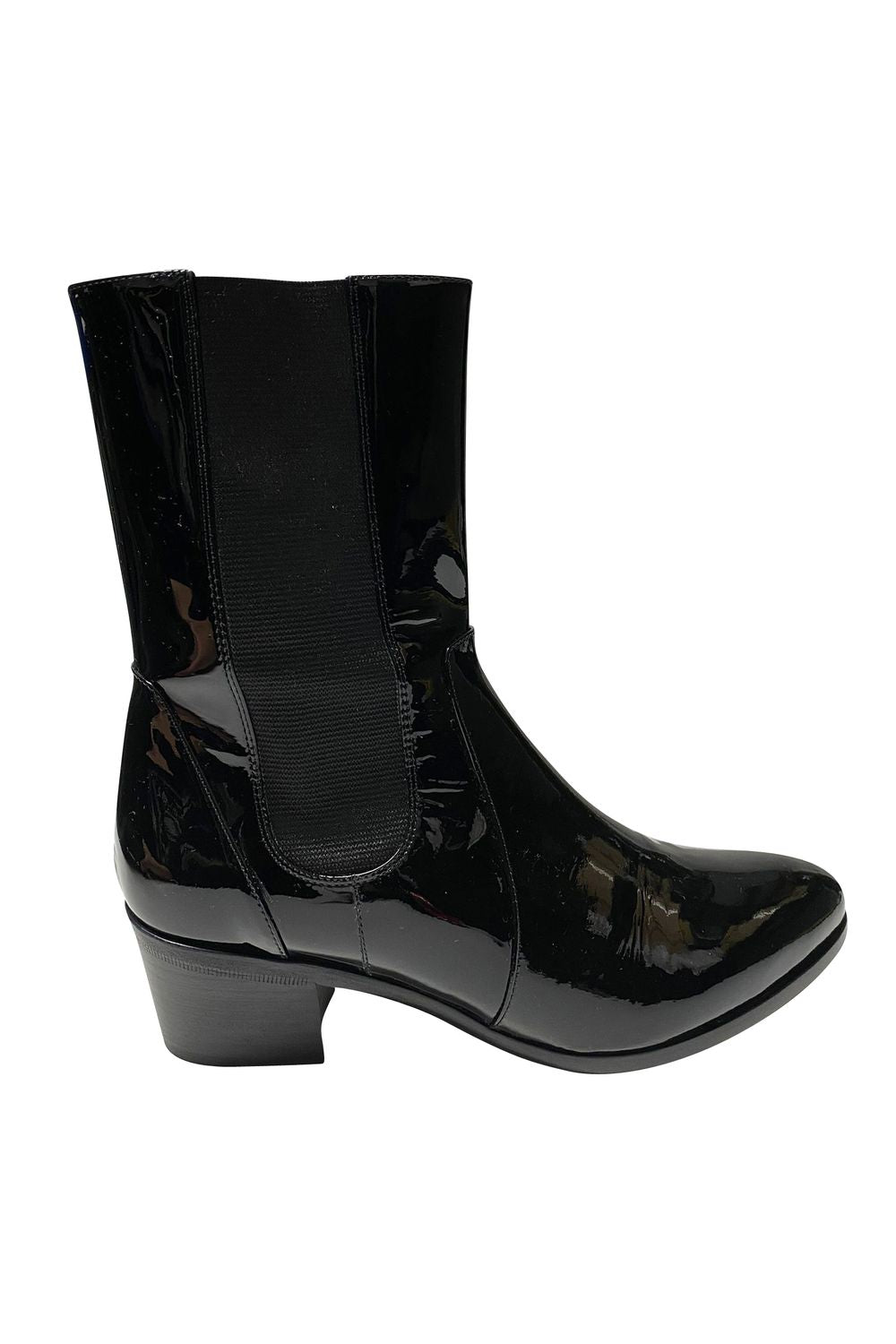 Chanel Boots in Black Patent