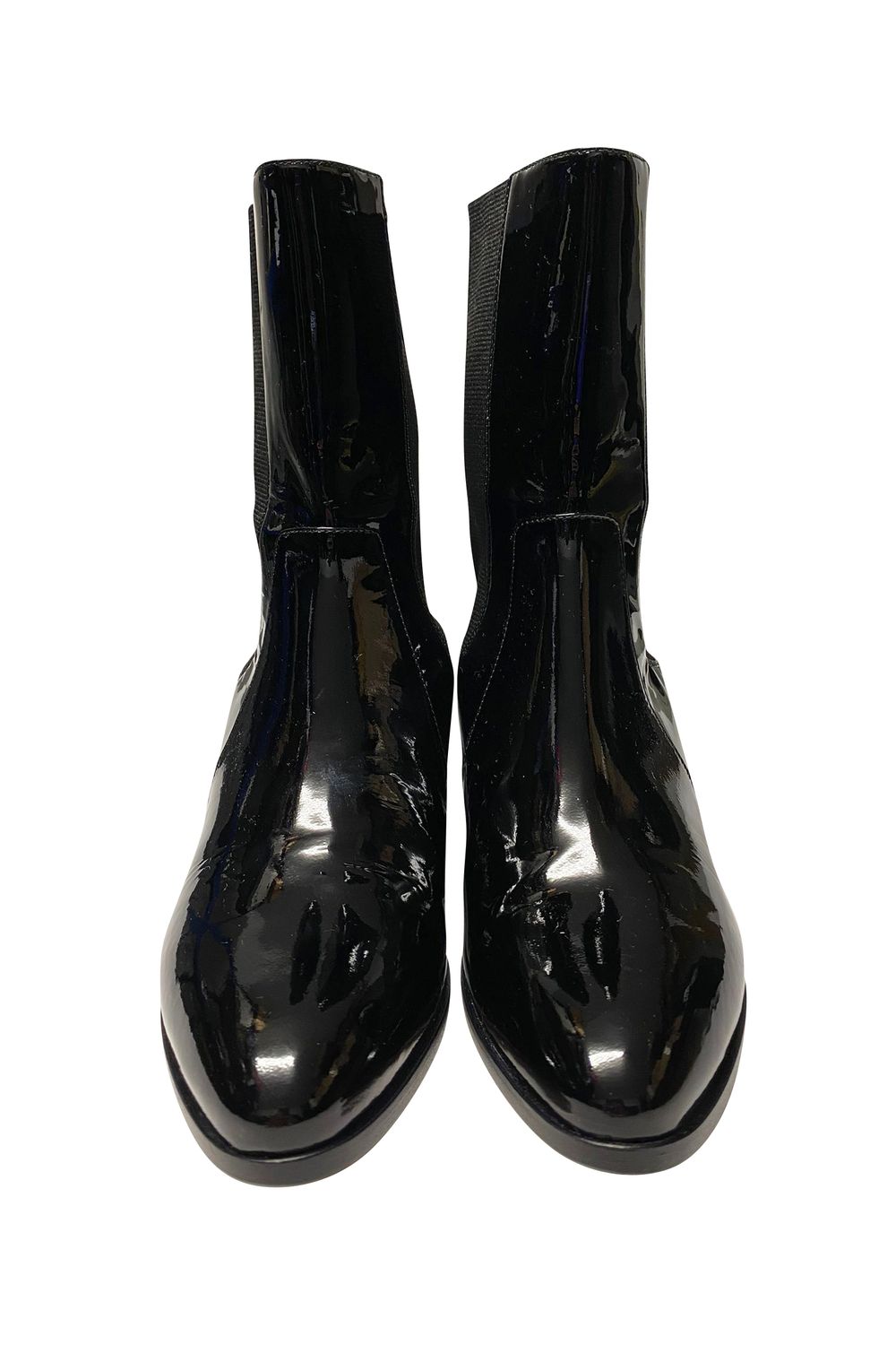 Chanel Boots in Black Patent