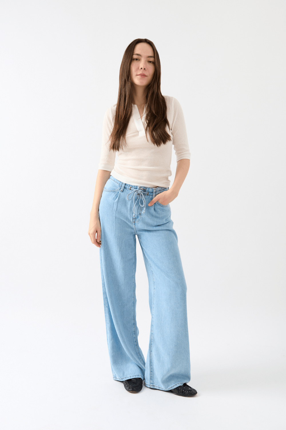 Frame Drawstring Wide Leg - Bessette