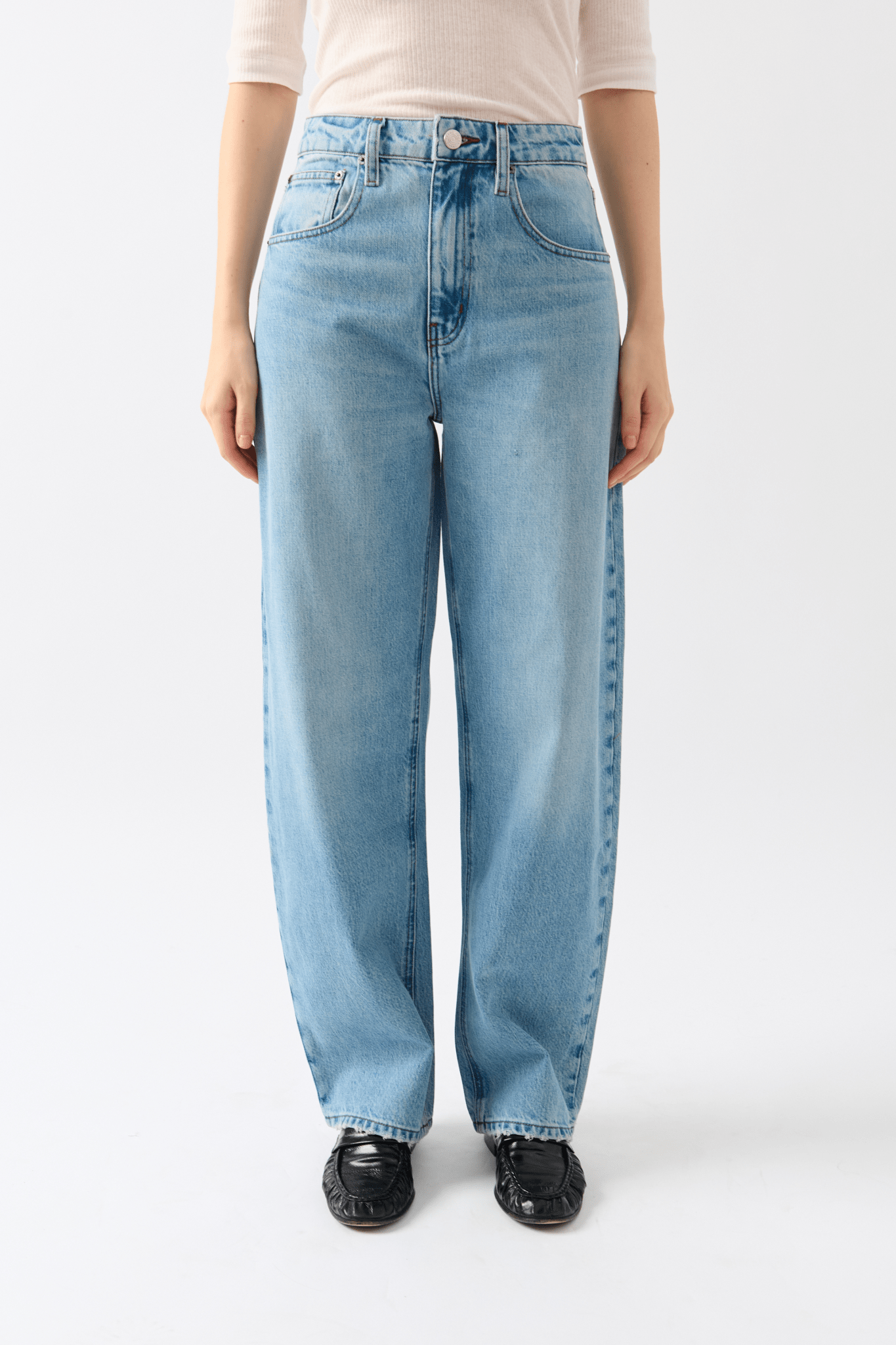 Frame Long Barrel Leg Denim - Bessette