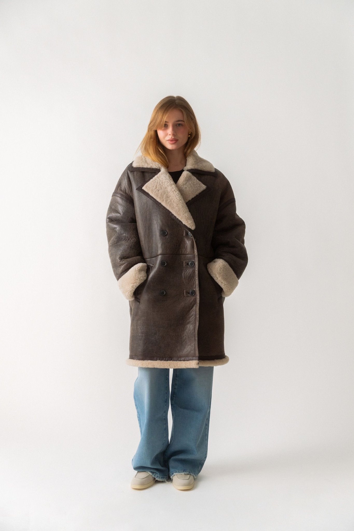 Frame Shealing Cocoon Coat In Cardamom (XS/S) - Bessette