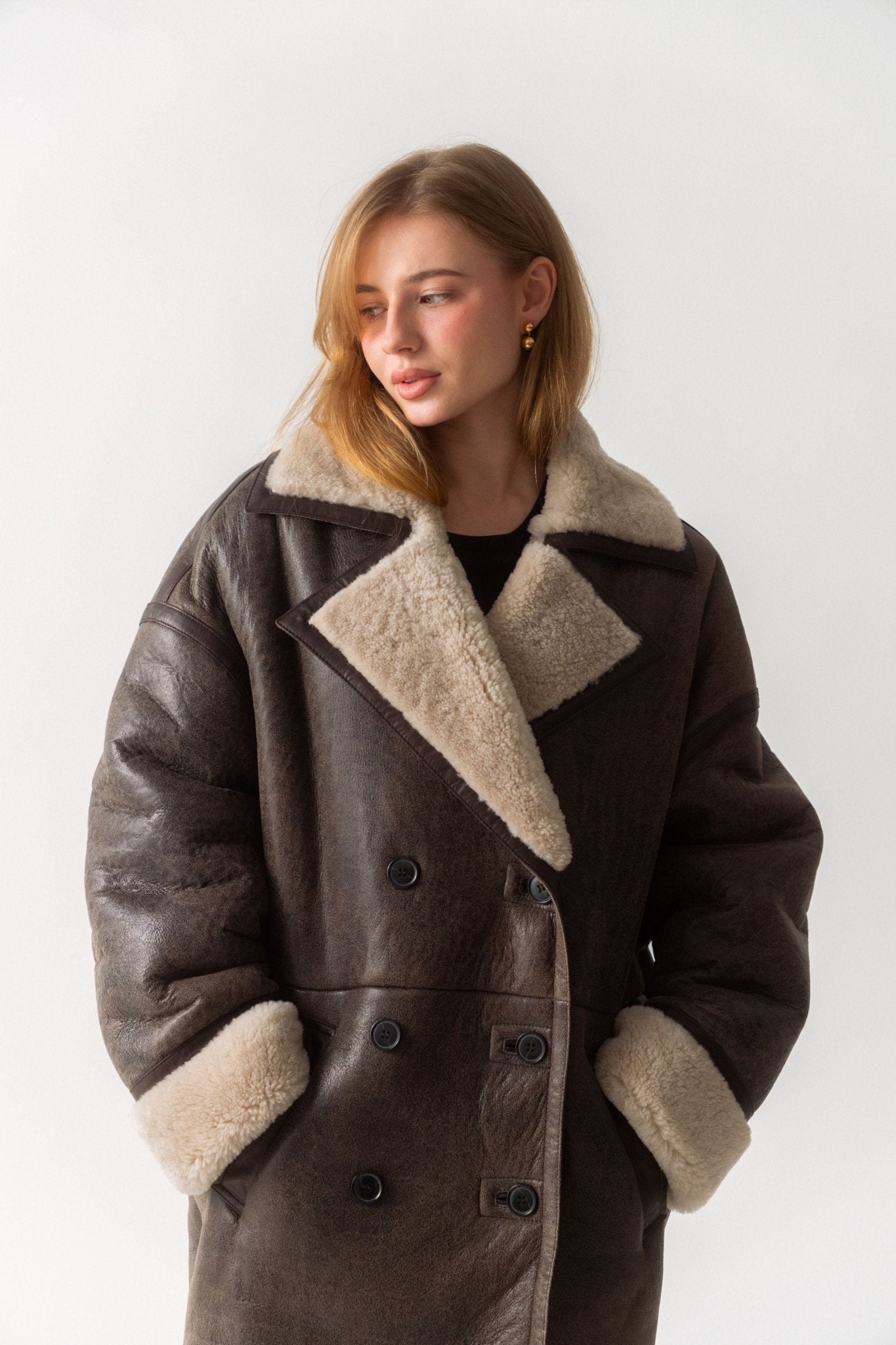 Frame Shealing Cocoon Coat In Cardamom (XS/S) - Bessette