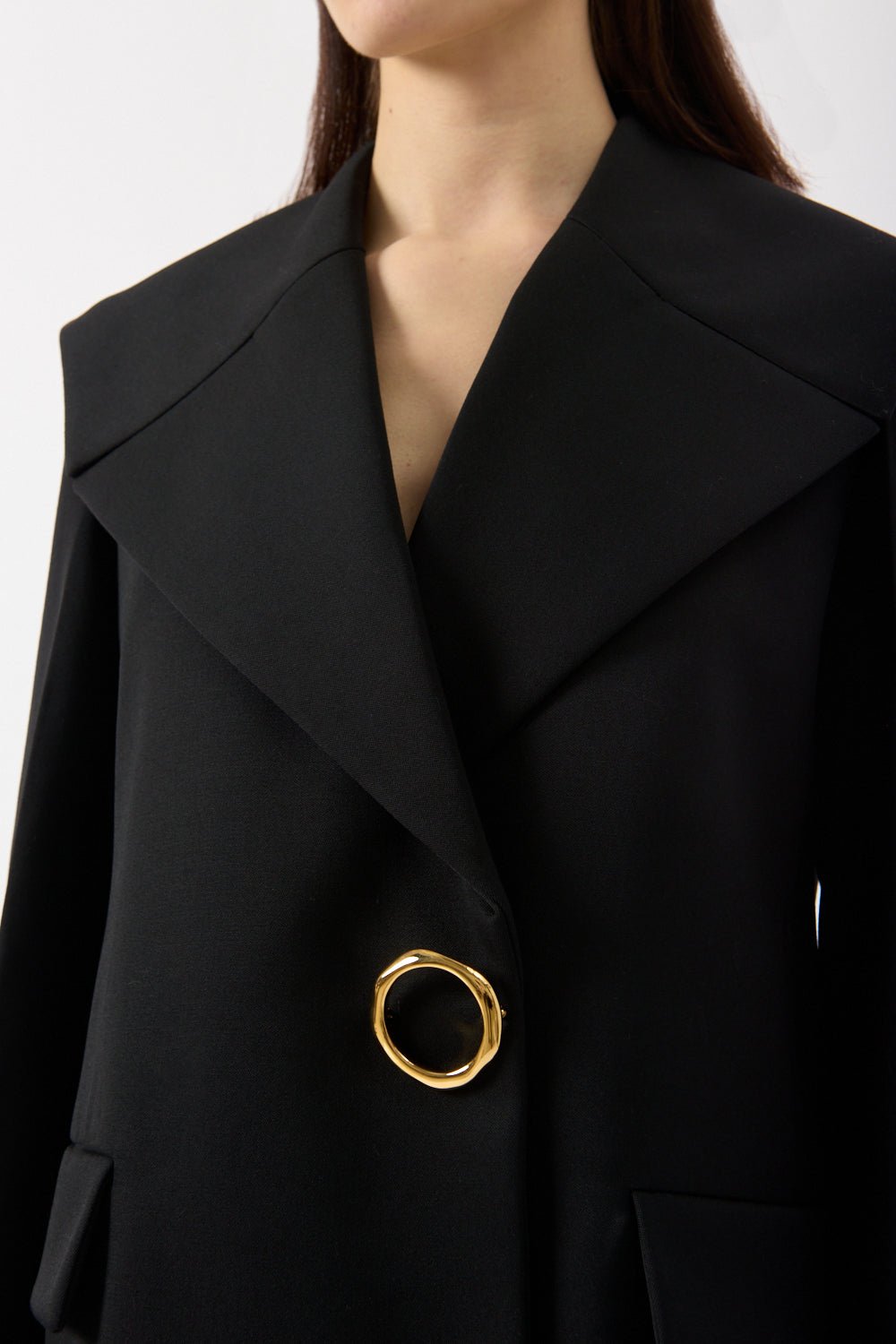 Jil Sander Buckled Wool Blazer - Bessette