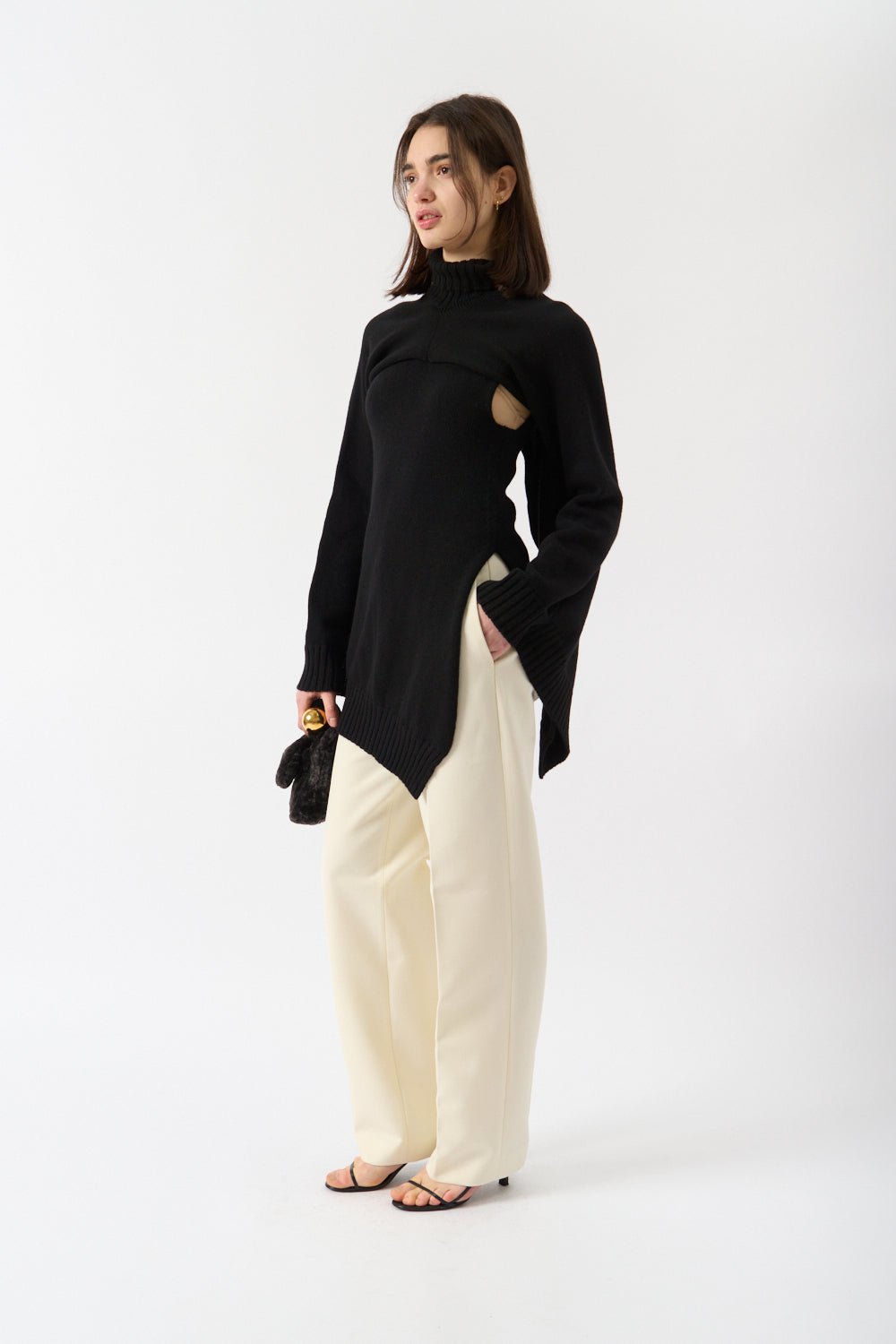 Jil Sander Detachable Cape Sweater - Bessette