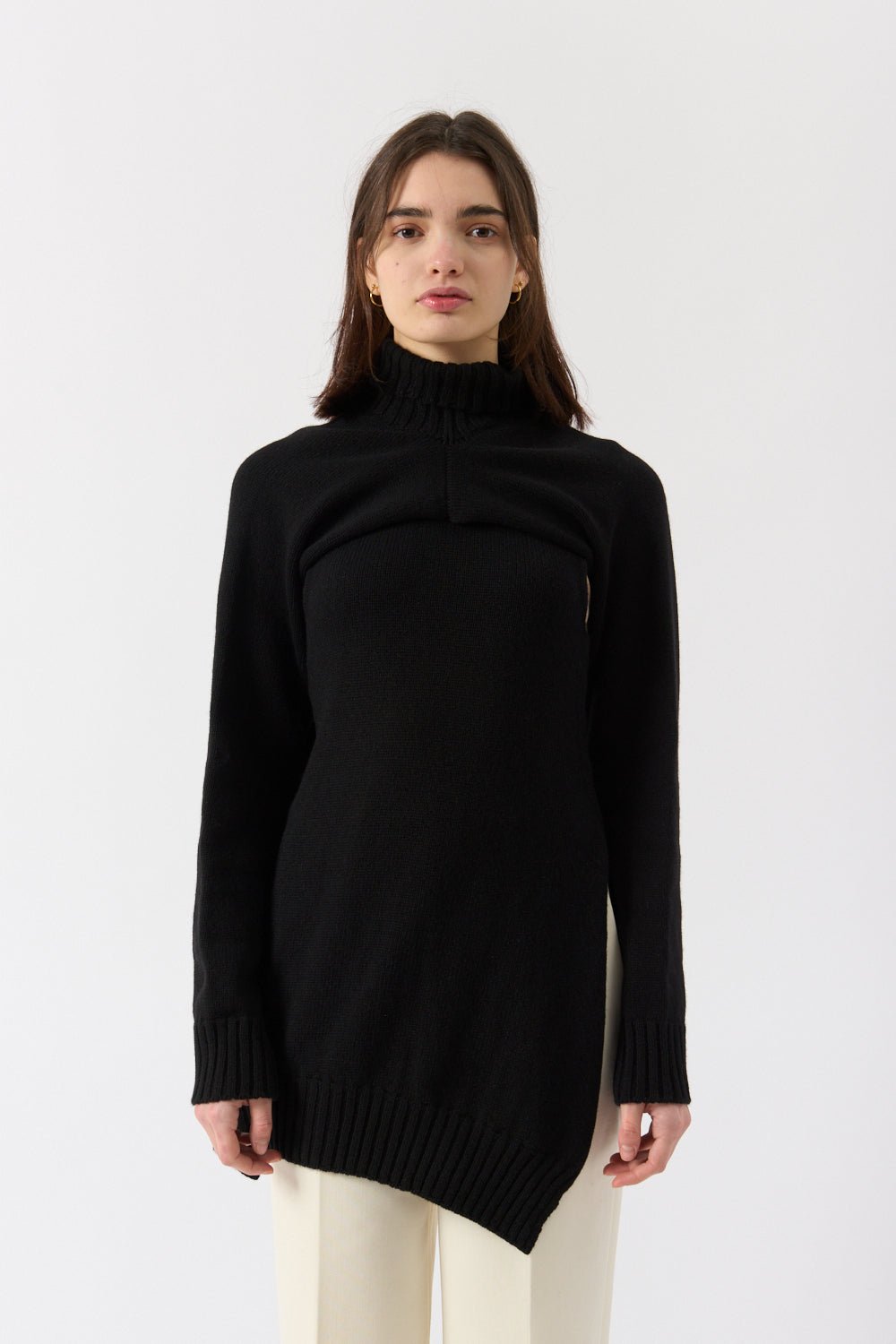 Jil Sander Detachable Cape Sweater - Bessette