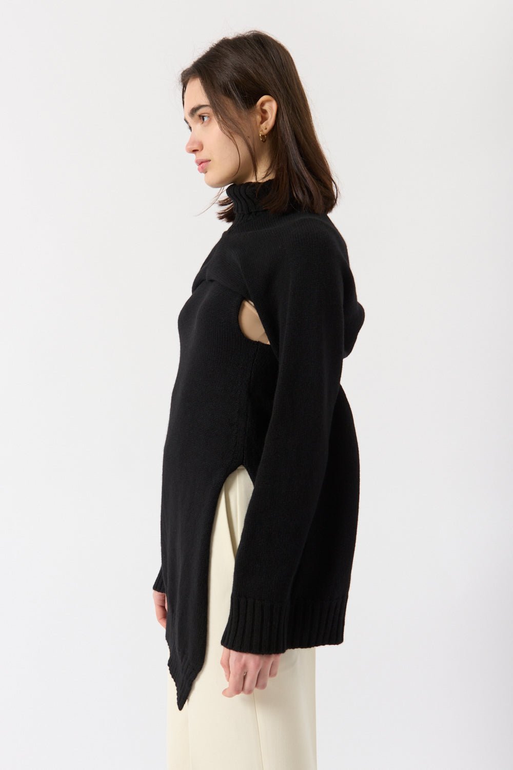 Jil Sander Detachable Cape Sweater - Bessette