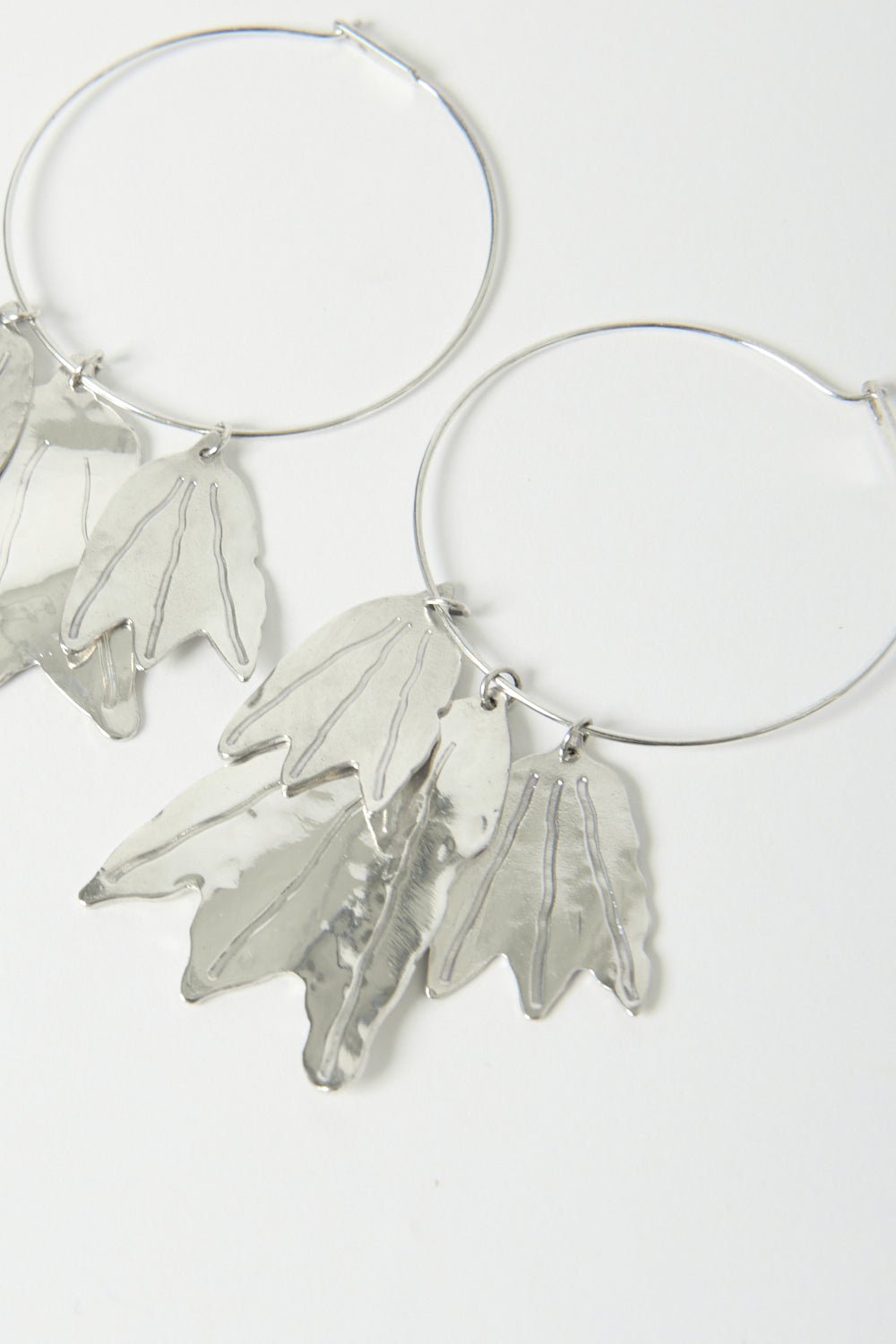 Jil Sander Hammered-Effect Finished Drop-Designed Earrings - Bessette