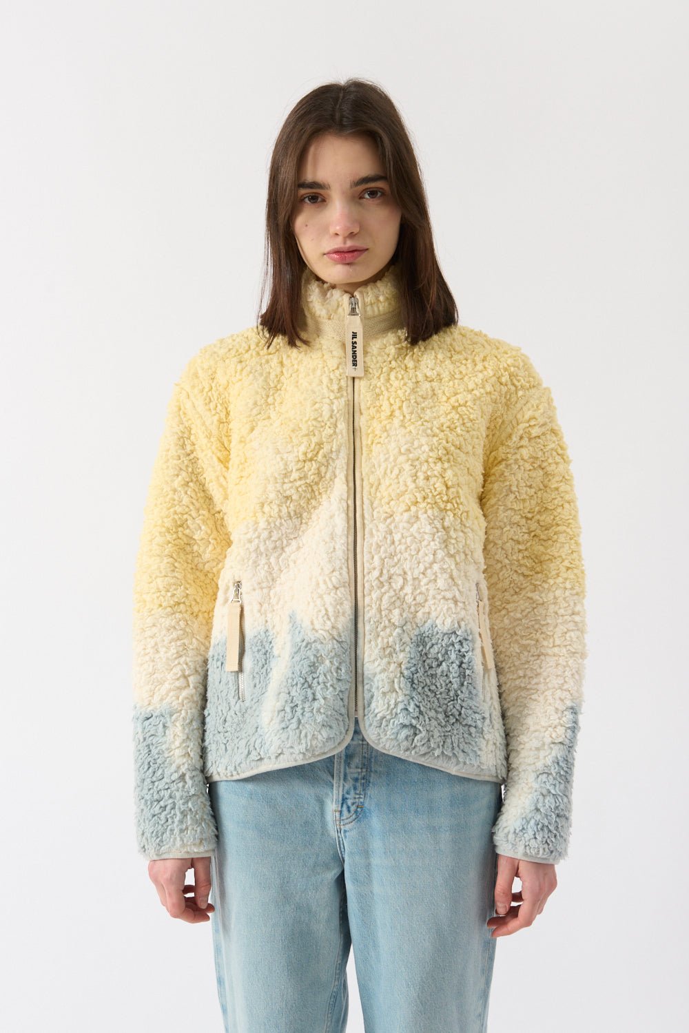 Jil Sander+ Ombre Soft-Fleece Zip-Up Sweatshirt - Bessette
