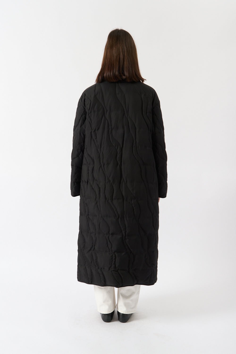 Jil Sander Quilted Down Jacket with Padded Scarf - Bessette
