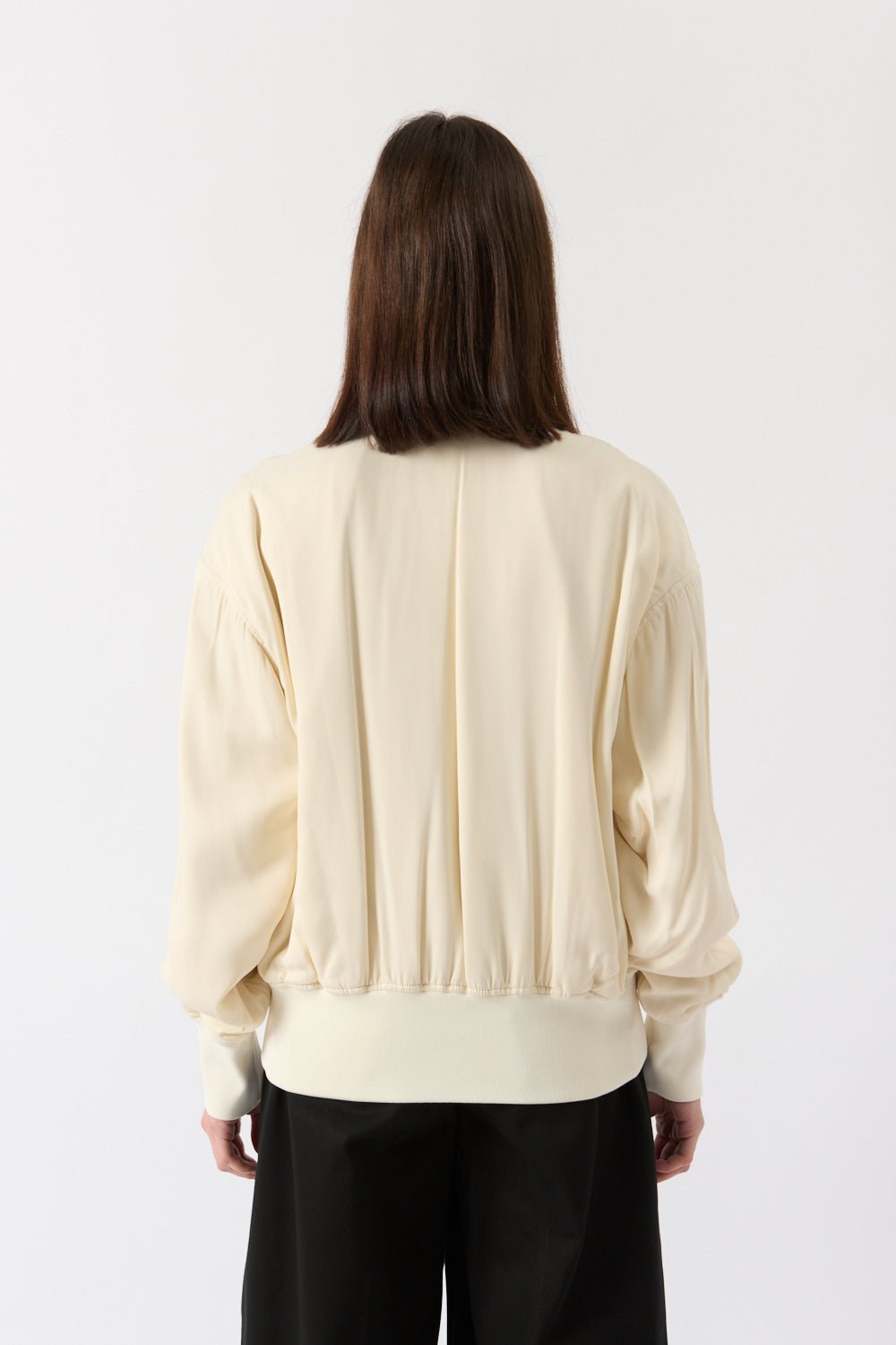 Jil Sander Silk Bomber Jacket - Bessette