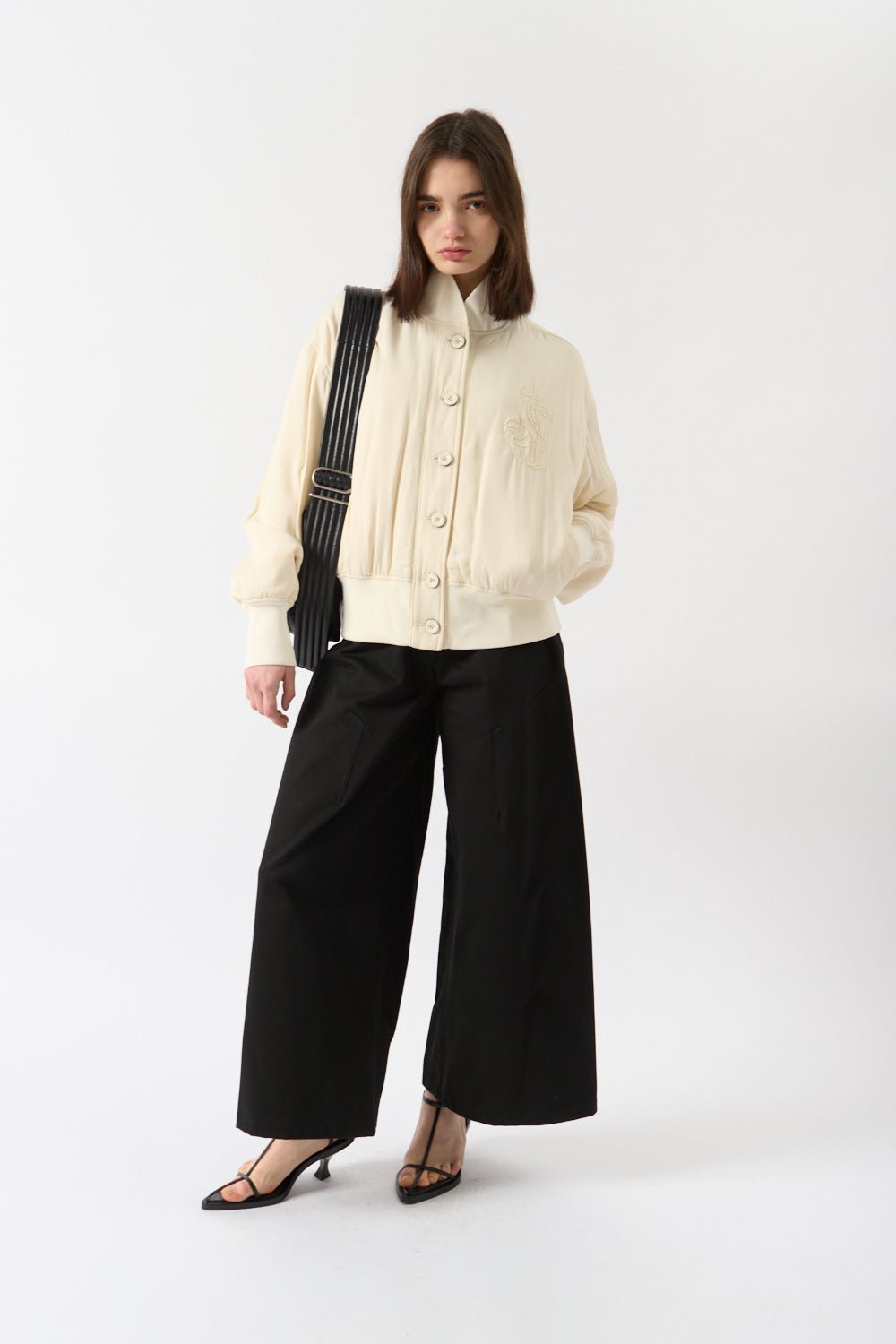 Jil Sander Silk Bomber Jacket - Bessette